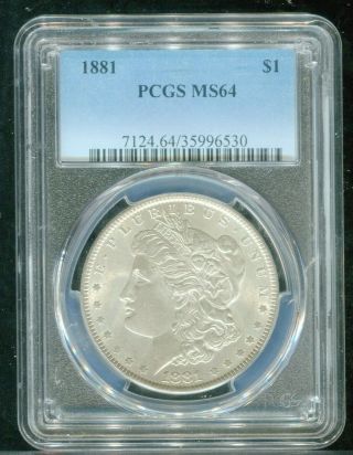 1881 - P Morgan Dollar Pcgs Ms64 State 64