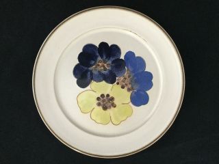 Vintage Set Of 4 Denby Potpourri Hue 9 7/8 " Dinner Plates -
