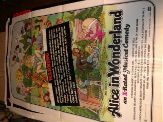 Alice In Wonderland Vintage Adult Movie Poster