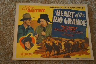 Heart Of The Rio Grande Gene Autry Western 1942 Title Card Tc