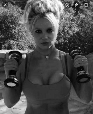 Britney Spears Celebrity Worn Owned Wardrobe Gray Sports Bra W/coa.