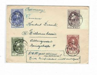 France Europe Postally Cover Upu Stamps To Belgium Lot (fra 25)