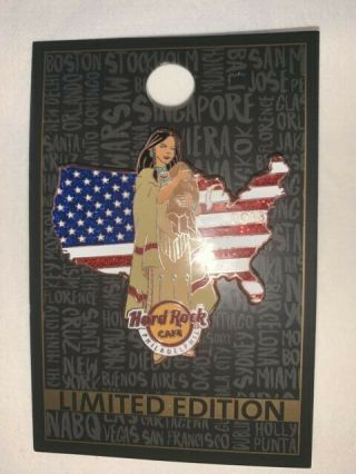 Philadelphia Pennsylvania Sacagawea Map Of Usa Hard Rock Cafe Pin Limited Ed 300