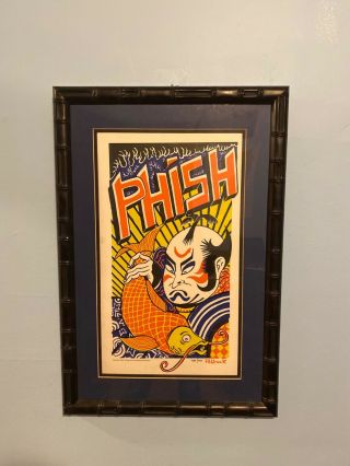 Phish Pollock Kabuki Print Poster Limited Edition 1500 With Custom Bamboo Frame