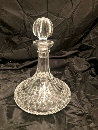 Waterford Crystal Ships Decanter Stopper Lismore Ireland Signed 2