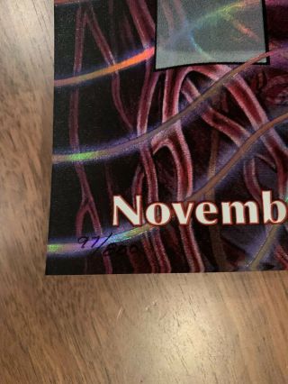 Tool Band Autographed Concert Poster 11/16 Newark NJ Prudential Center Alex Grey 2