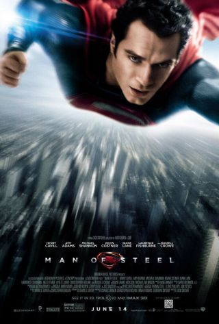 Man Of Steel Movie Poster Ds Final 27x40 Henry Cavill Superman
