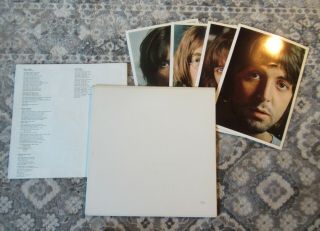Beatles ULTRA LOW NUMBERED 1968 U.  S.  ' WHITE ALBUM ' COVER 