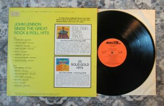 Beatles 1975 JOHN LENNON ' ROOTS ' AUTHENTIC LP NEAR 2