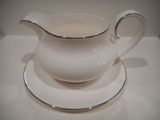 Royal Doulton 2 Pc.  Gravy Boat & Under Plate Amulet Pattern H4998 Made England