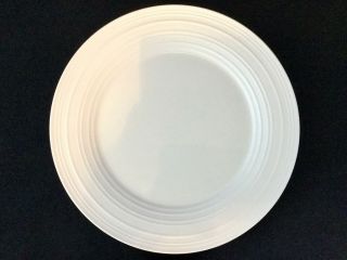 Set Of 4 Mikasa Swirl White Dj100 11 3/8 " Dinner Plates - Ships