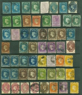 Early Ceylon 1857 - 70.  Imperf & Perf Issues.  Good To Fine, .
