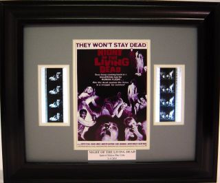 Night Of The Living Dead Framed Movie Film Cell George Romero