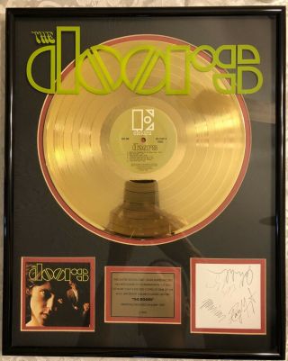 The Doors - S/t 24kt Gold Album Award 1 Of 500
