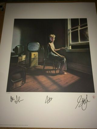 Rush Power Windows Hand Signed Band,  Photo Lithograph Art Print Poster