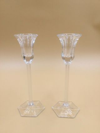 A Stunning Waterford Crystal Marquis Triumphe Candlestick Candle Holders