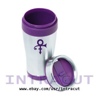 Prince Rogers Nelson Purple Symbol Insulated Stainless Steel Travel Mug 16 Oz