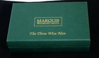 Marquis By Waterford Crystal.  The Three Wise Men.  Pristine