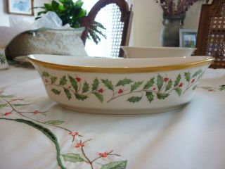Lenox Holiday Oval Serving Bowl