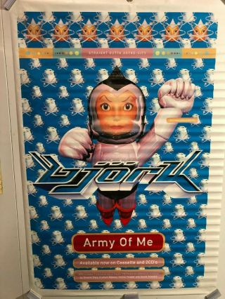Huge Subway Promo Poster Bjork Army Of Me 1995 Promotional Iceland Tank Girl