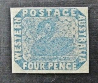 Nystamps British Australian States Western Australia Stamp 3 Og H $525