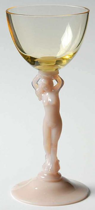Cambridge Nudes - Crown Tuscan - Mandarin Gold Liquor Cocktail Glass 4114091