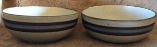 Otagiri Japan Horizon Two Hand Crafted Coupe 6 Inch Cereal Bowls