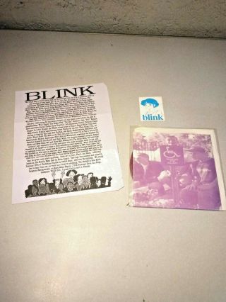 Blink 182 Rare 1994 7 Inch Record With Buddha Insert And Decal Sticker