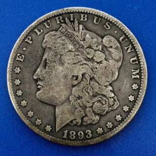 1893 P Morgan Silver Dollar Better Key Rare Philadelphia Collectors Coin