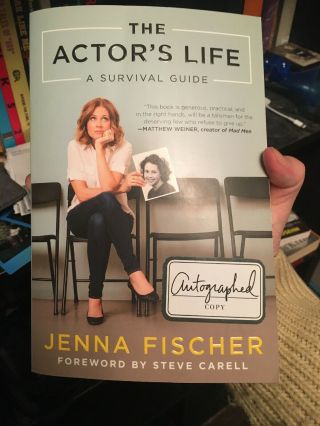Jenna Fischer Signed Book The Actors Life Proof The Office Autograph