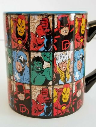 Large Marvel Comics Character Grid Coffee Mug 14 Oz