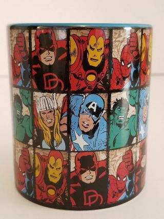 Large Marvel Comics Character Grid Coffee Mug 14 oz 3