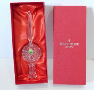 Waterford Crystal Glass Christmas Tree Topper 10 1/2 "
