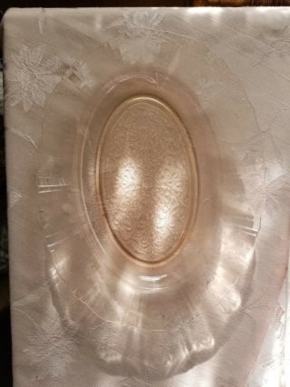 American Sweetheart Pink Depression Glass Platter 10 " × 13 "
