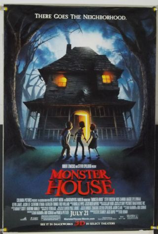 Monster House Ds Rolled Adv Orig 1sh Movie Poster Steve Buscemi Jason Lee (2006)