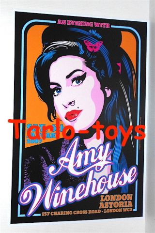 Amy Winehouse - London,  Uk - 6 January 2001 - Concert Poster