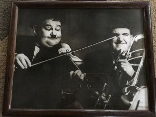 Laurel And Hardy Framed Vintage Photo