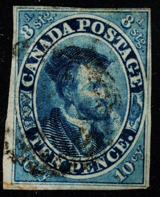 Canada 1852 10d Dull Blue Cartier