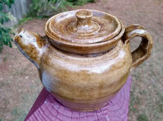 Marie Rogers Pottery Alkaline Fantastic Teapot Georgia Ga Southern Folk Face Jug