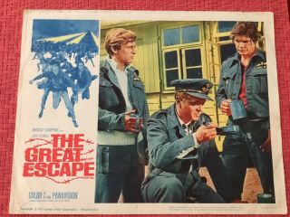 Movie Poster Lobby Card The Great Escape 1963 Steve Mcqueen War