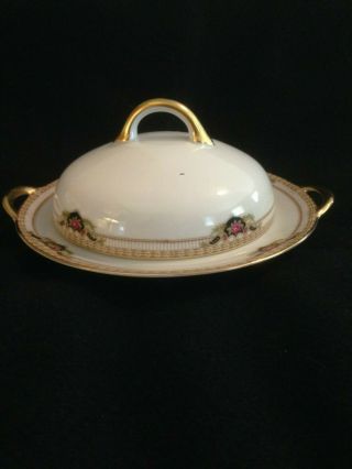 Royal Bayreuth Belmont 3 Piece Covered Butter/cheese Dish