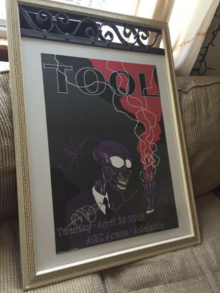 Tool Concert Poster Signed By Band In Custom Frame