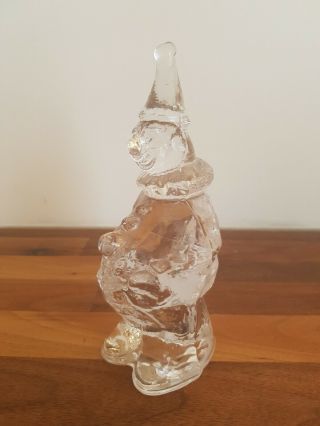 Pukeberg Swedish Art Glass Clown Paperweight By Uno Westerberg