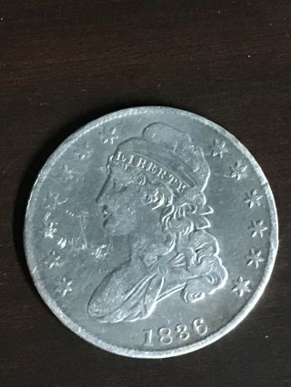 1836 Capped Bust U.  S.  Half Dollar V/f