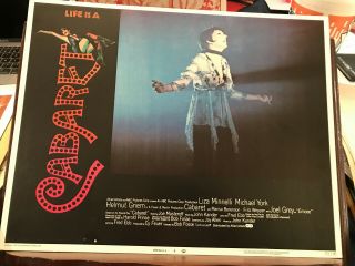 Cabaret 1972 Allied Arrtists 11x14 " Musical Lobby Card Liza Minnelli