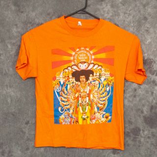 Jimi Hendrix Experience Axis Bold As Love Mens Concert T Shirt Size L Orange