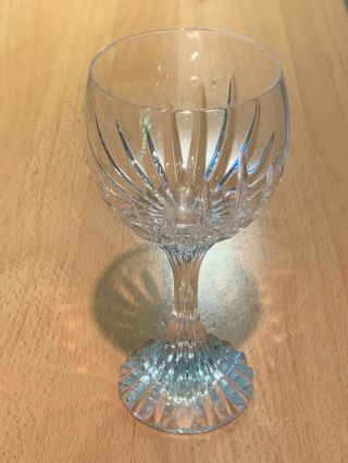 Baccarat Lead Crystal 6” Wine Water Goblet Glass Massena Handcrafted In France