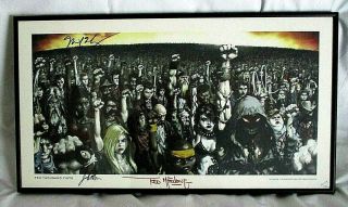 Disturbed Ten Thousand Fists,  Autographed Poster,  Numbered,  Framed (2005)