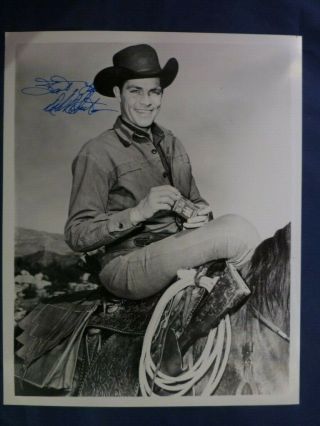 Dale Robertson (wells Fargo) Signed 8 X 10 Black And White Photo With
