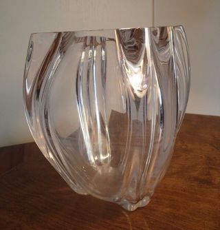 Vintage Signed Alfredo Barbini Murano For Oggetti Italy Large Art Glass Vase
